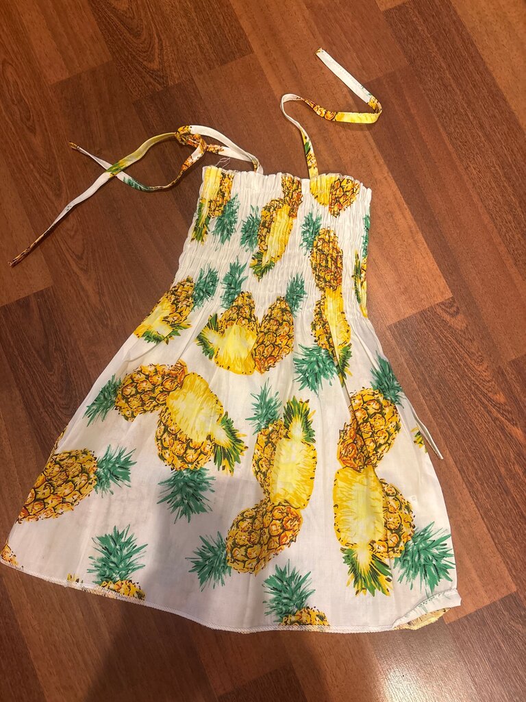 Pineapple Print Summer Dress