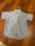 Boys Blue Gingham Short Sleeve Shirt
