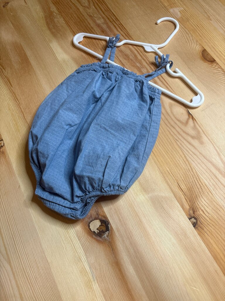 Baby Blue Bubble Romper