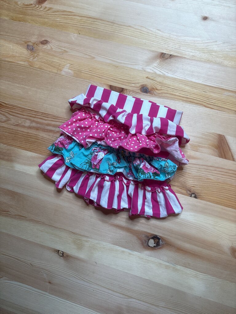 Multicolored Ruffled Skirt