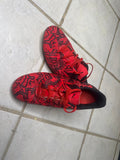 Red Graphic Puma Soccer Cleats