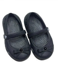 Black Girls' Slip-On Flats with Bow
