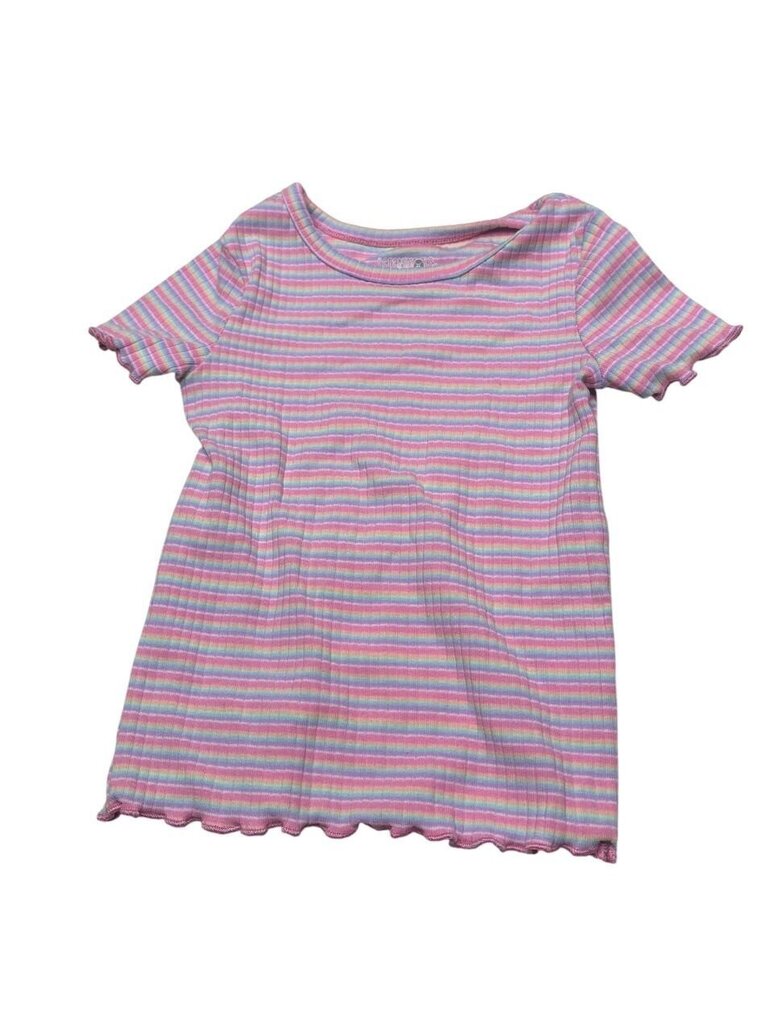 Striped Pink and Blue Dress