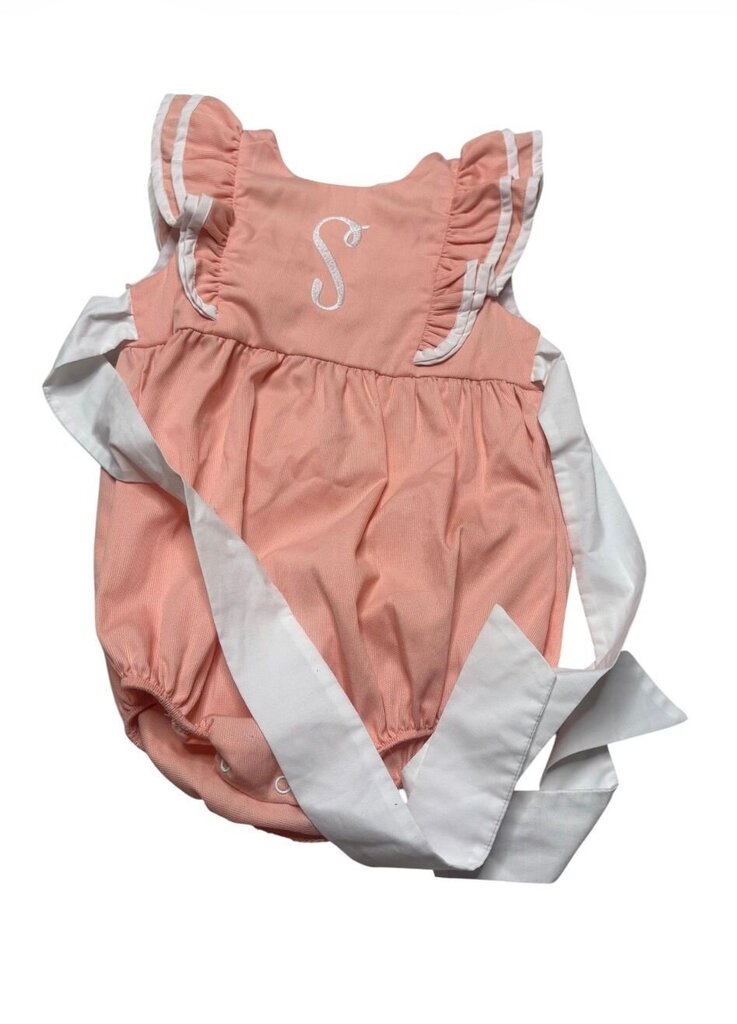 Pink Ruffled Infant Romper