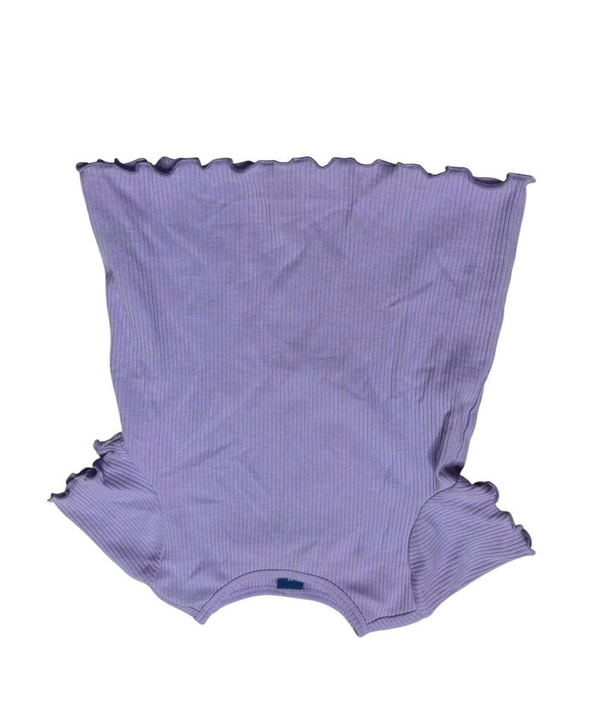 Purple Ruffled Baby Bodysuit