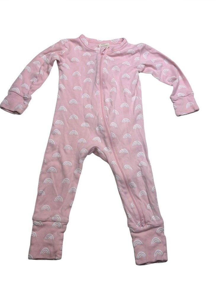Pink Rainbow Baby footless 18-24 month