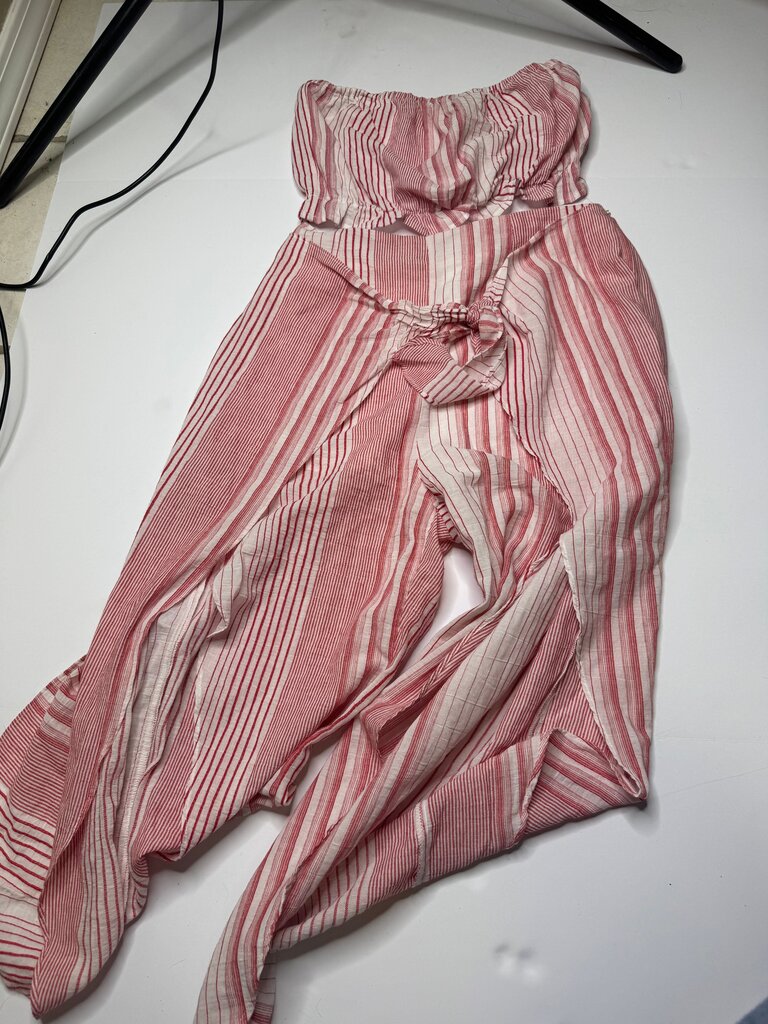 Women’s Striped Red and White Dress