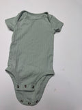 Baby Ribbed Bodysuit in Sage Green