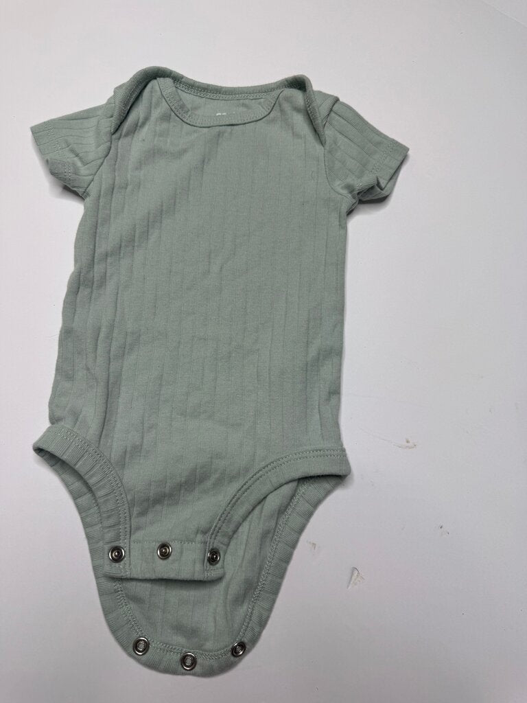 Baby Ribbed Bodysuit in Sage Green