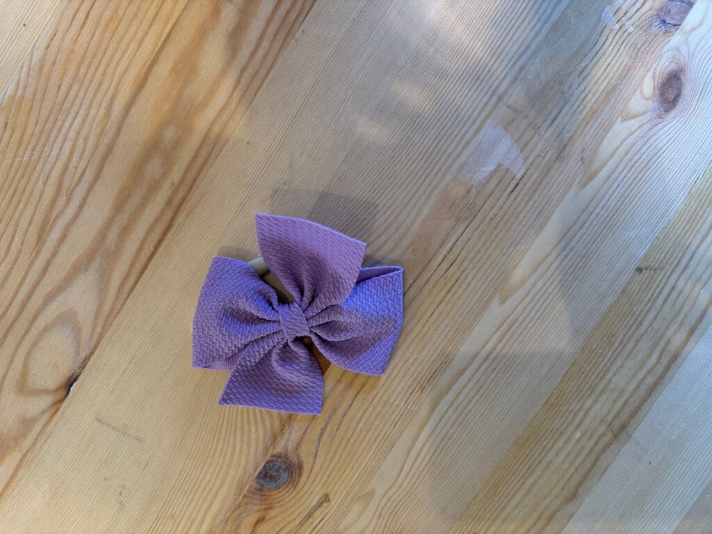 Purple Hair Bow