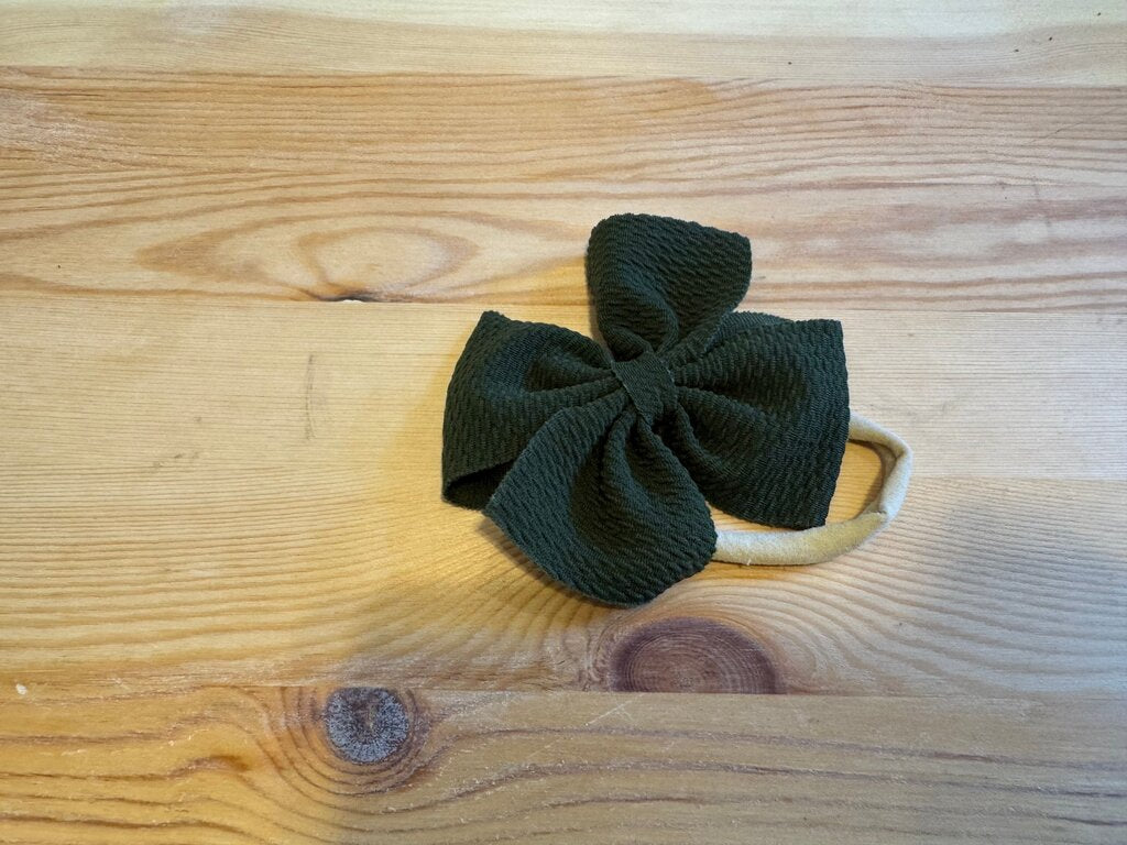 Green Bow Headband