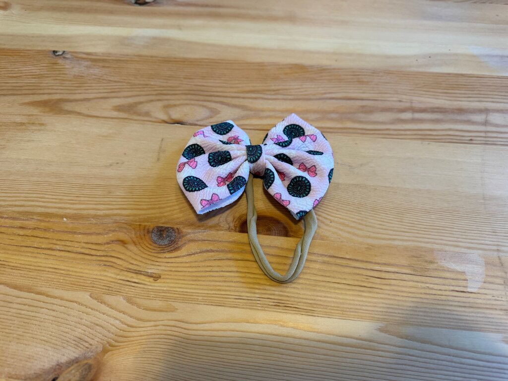 Cute Pink Bow Hair Accessory