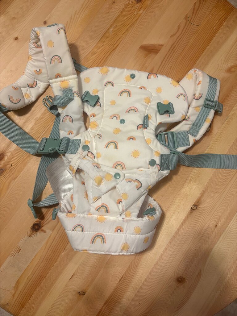 Baby Carrier with Rainbow and Sun Pattern