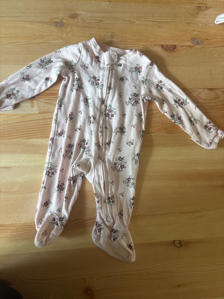 NewbornFloral Print Baby Onesie Pajama