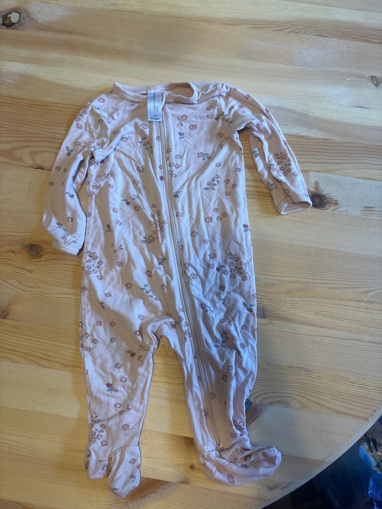 Modern Moment Floral Zip-Up Baby Bodysuit