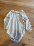 White Long Sleeve Baby Bodysuit