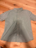 Light Green Short Sleeve Button-Up Shirt