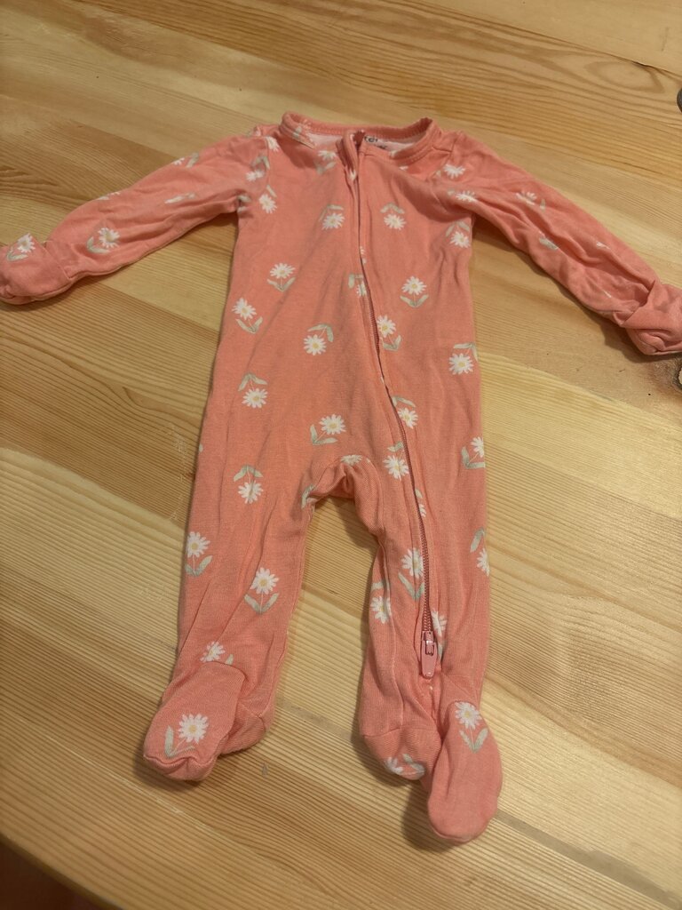 Preemie bamboo Floral Print Baby Onesie