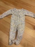 Preemie Floral Print Baby Pajama