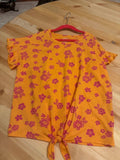 14/16 Girls Floral Knot Top