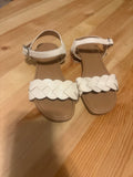2Y White Braided Strap Sandals