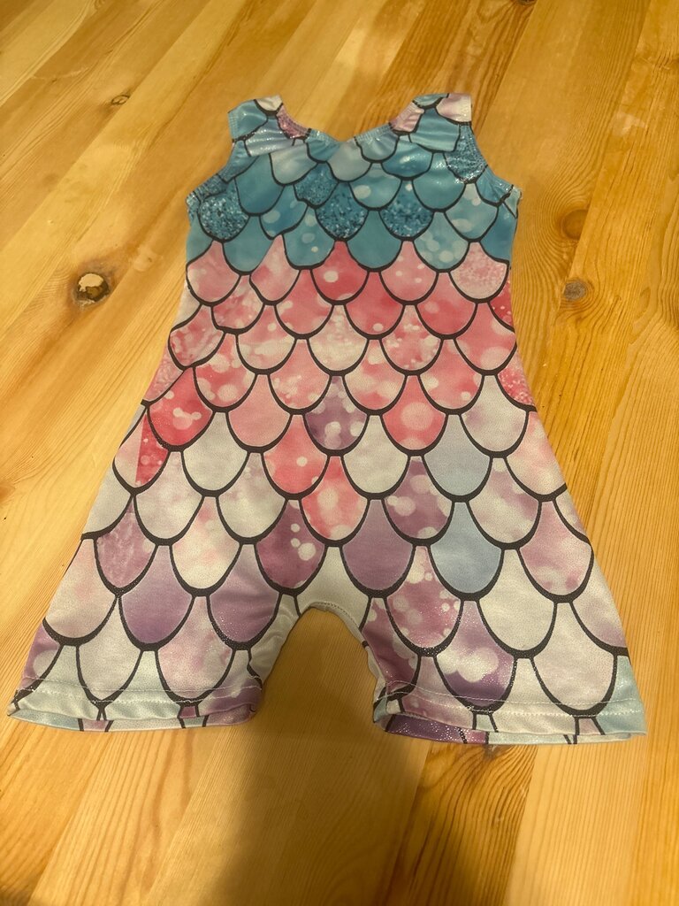 4-5 Mermaid Pattern leotard