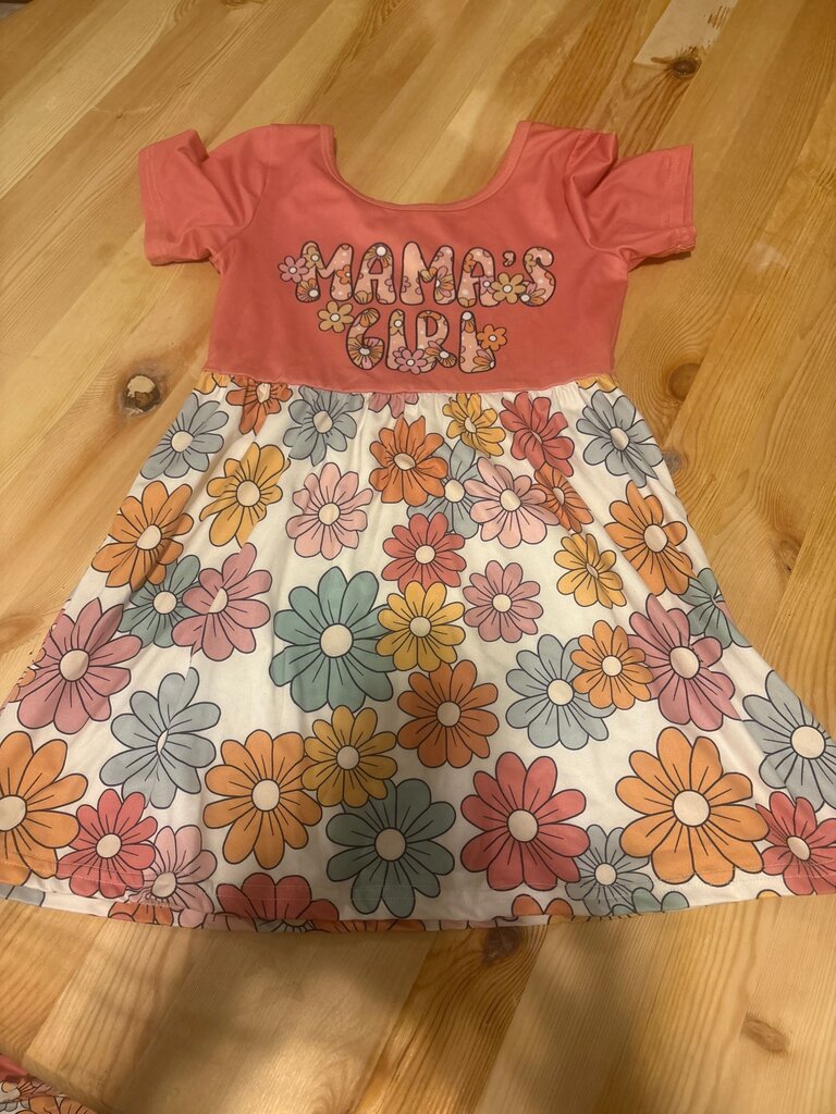 4T Mama's Girl Floral Dress