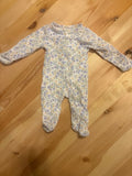 NB Floral Pattern Baby Onesie