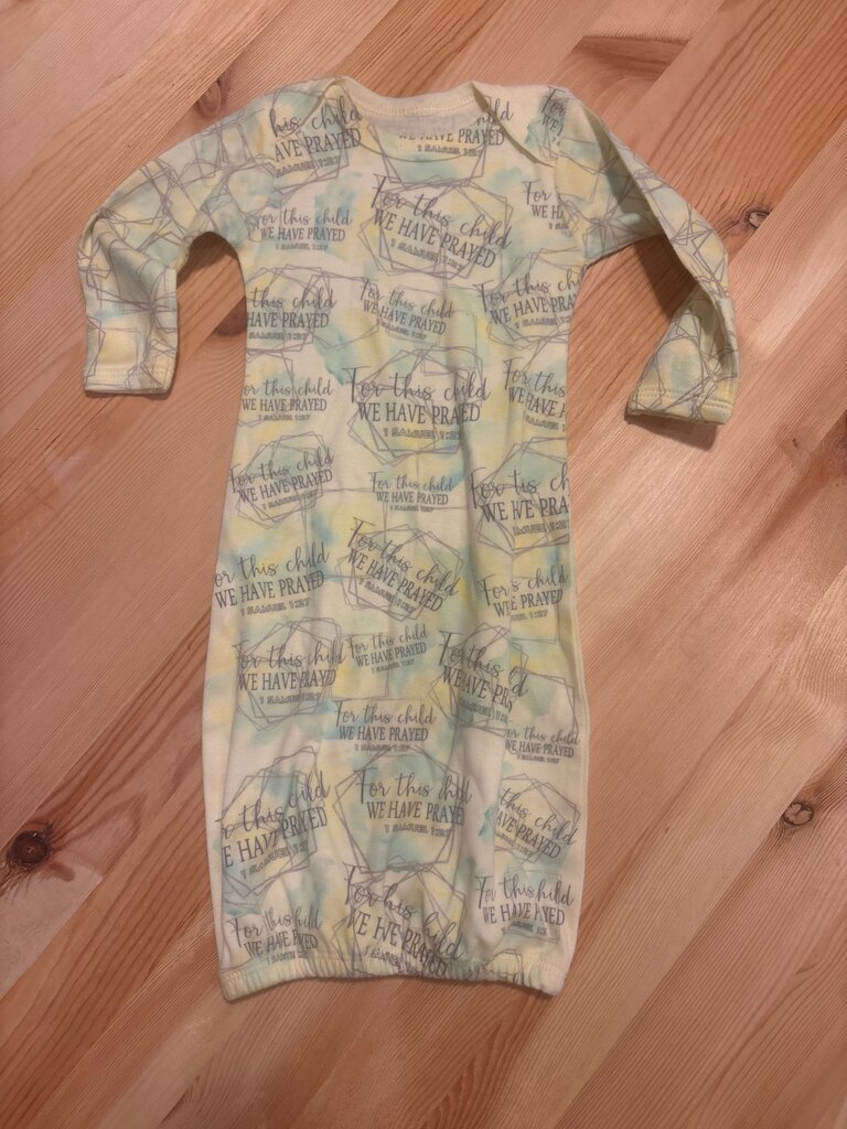 0-6 month gown