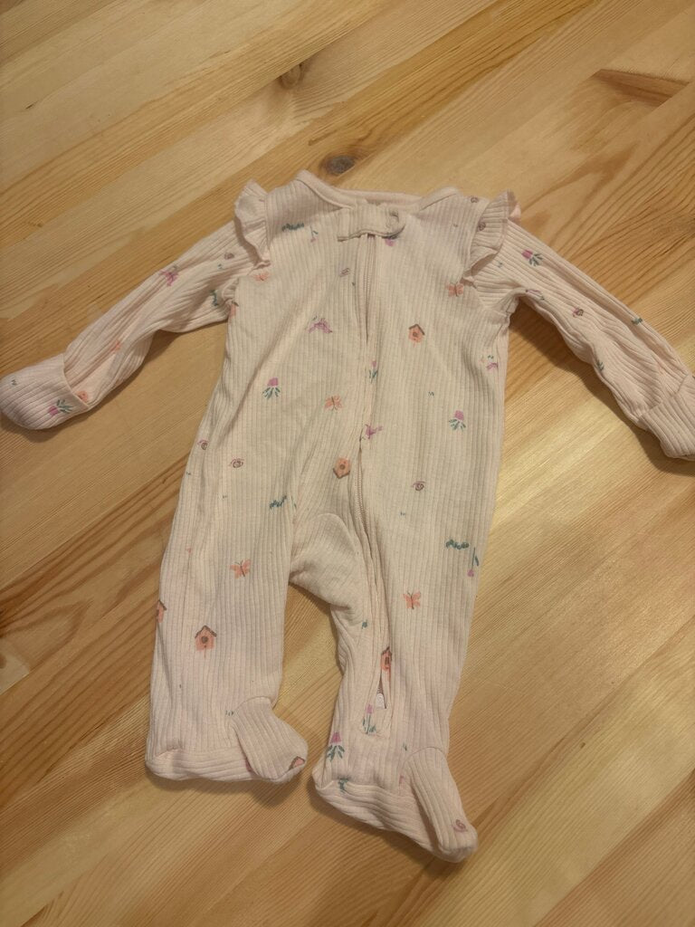 NB Baby Floral Print Sleeper