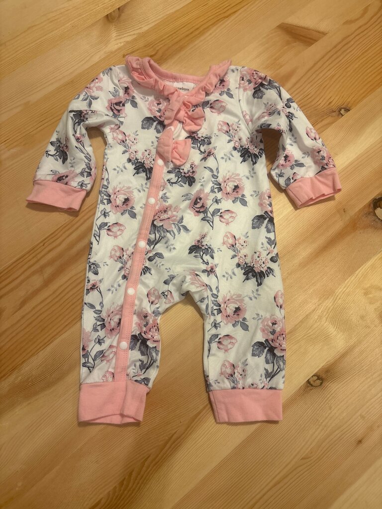 NB Floral Newborn Baby Romper