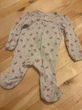 NB Floral Print Baby Onesie