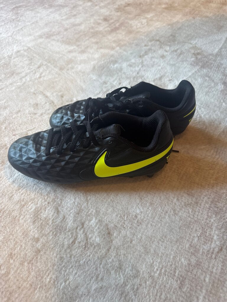 Nike Black and Yellow Soccer Cleats