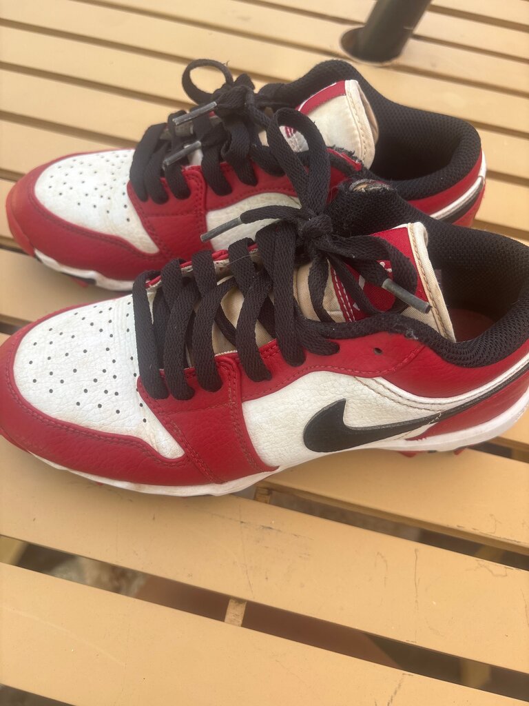 Nike Red and White baseball Cleats