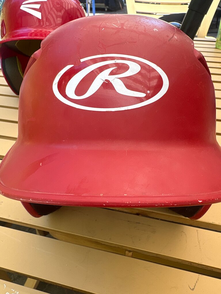 Red Rawlings Baseball Helmet