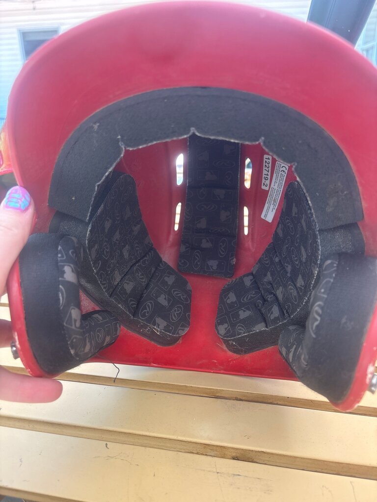 Red Rawlings Baseball Helmet