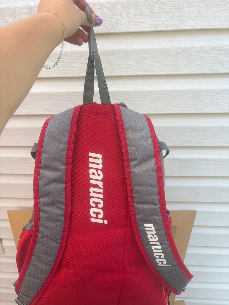 Marucci Red and Gray Backpack