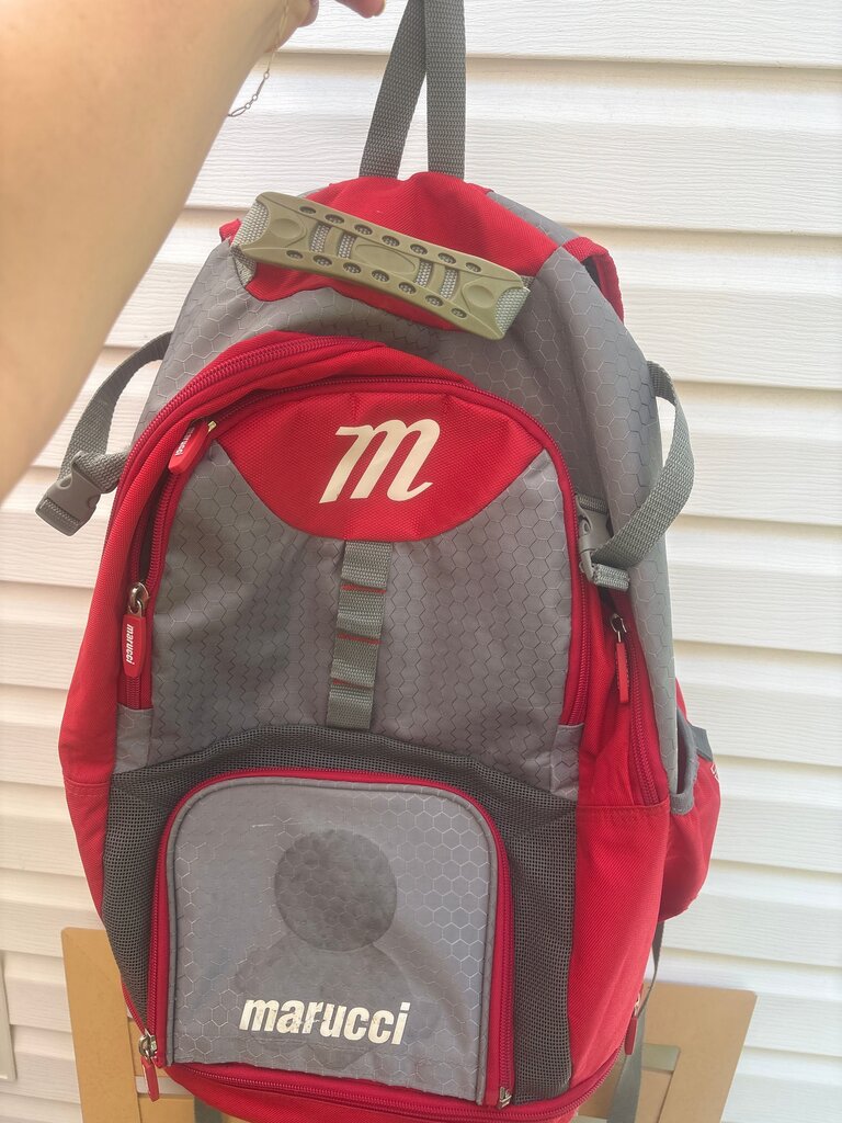 Marucci Red and Gray Backpack