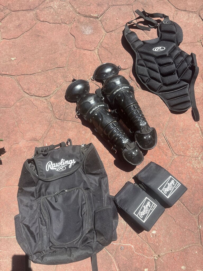 Rawlings Black Catcher's Gear Set