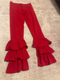 Matilda Jane Red Ruffle Leggings