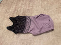 Girls' Black and Lavender Leotard