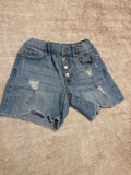 Distressed Denim Shorts