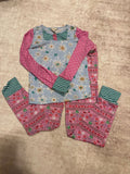 Matilda Jane Girls' Long Sleeve Pajama Set with Colorful Floral Print