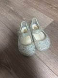 Campana Girls' Silver Glitter Mary Jane Shoes