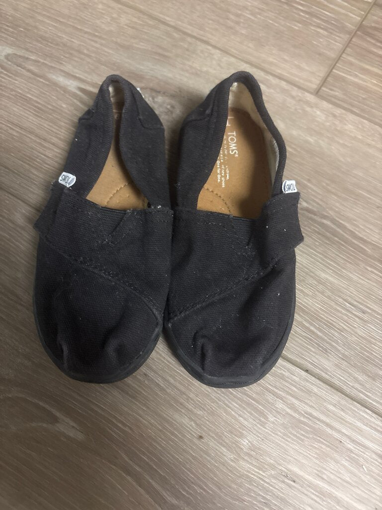 TOMS Black Slip-On Shoes