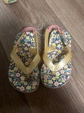 Floral Print Flip Flops