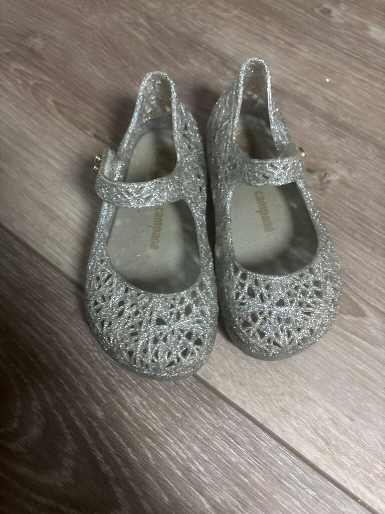 Sparkly Silver Mary Jane Shoes