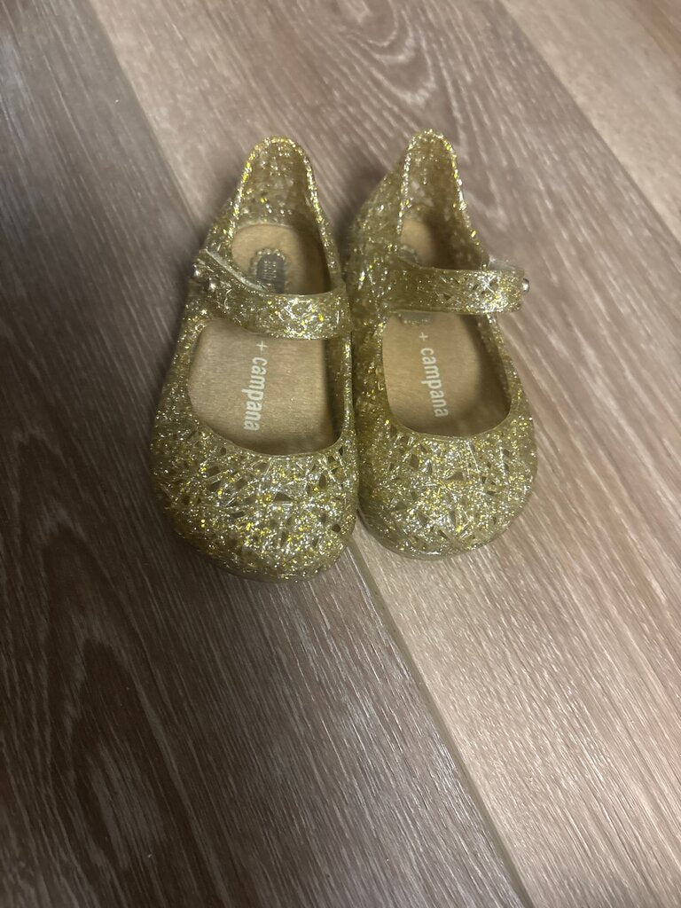Gold Glitter Mary Jane Shoes