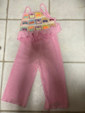Pink Ruffled Toddler Jumpsuit