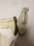 Embroidered White Cowboy Boots for Kids